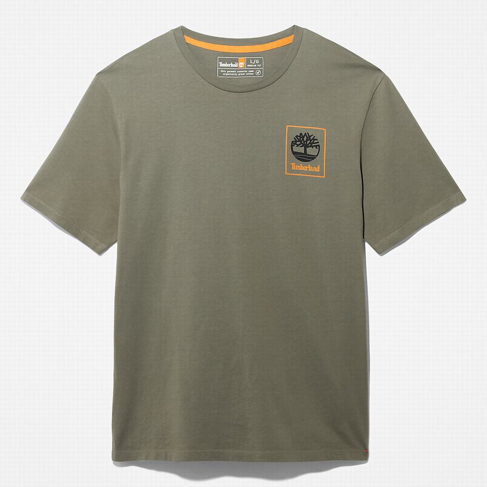 Pánské Tričko Timberland Vítr, Vody, Earth and Sky™ T-Shirt Zelene | TI05732-479
