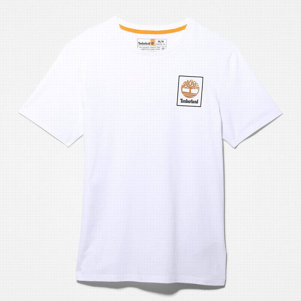 Pánské Tričko Timberland Vítr, Vody, Earth and Sky™ T-Shirt Bílé | TI20459-450