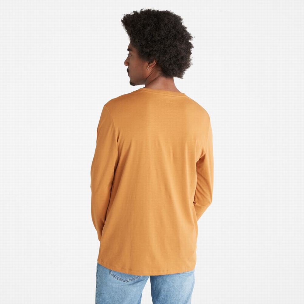 Pánské Tričko Timberland Vítr, Vody, Earth and Sky Long-Sleeve T-Shirt Hnědé | TI28465-782