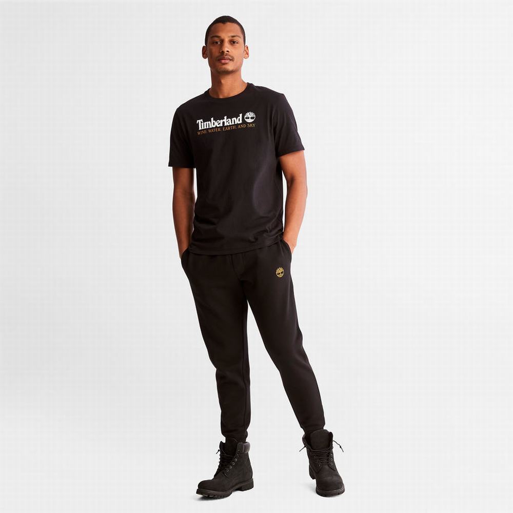 Pánské Tričko Timberland Vítr, Vody, Earth and Sky™ T-Shirt Černé | TI49513-641