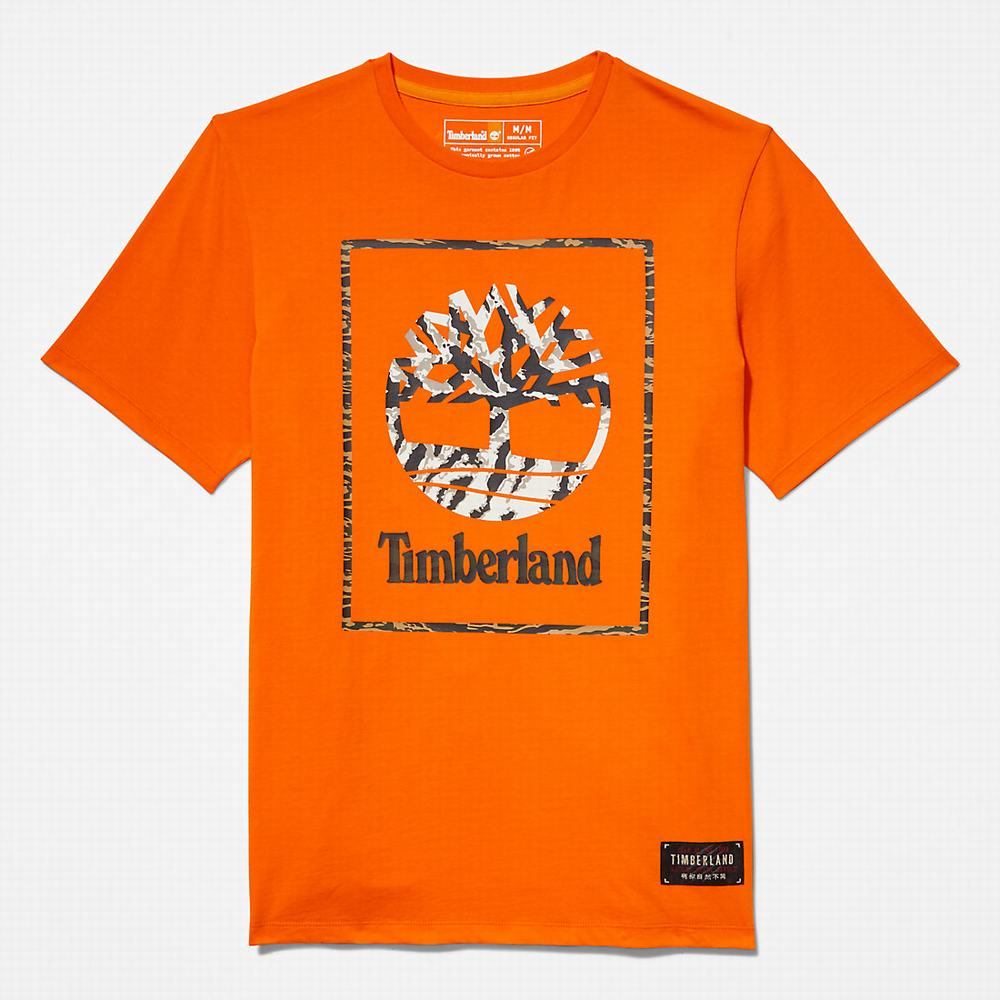 Pánské Tričko Timberland Year of the Tiger T-Shirt Oranžové | TI46301-071