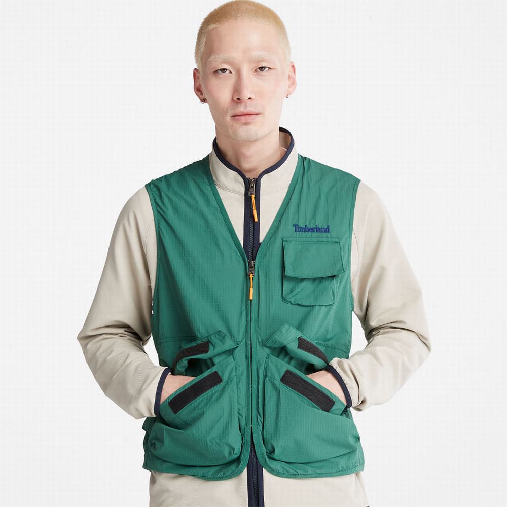 Pánské Vesty Timberland Outdoor Stow-and-Go Utility Zelene | TI19542-261