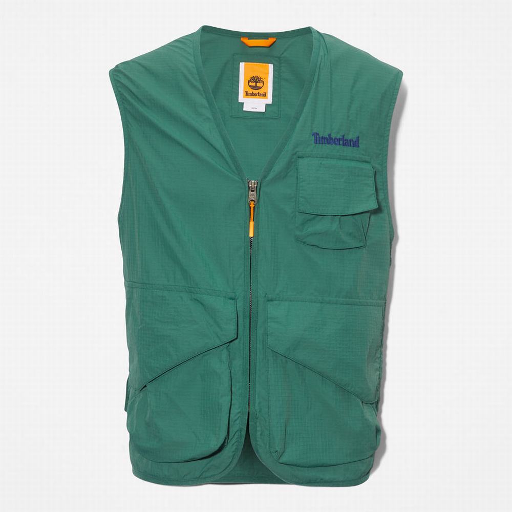 Pánské Vesty Timberland Outdoor Stow-and-Go Utility Zelene | TI19542-261