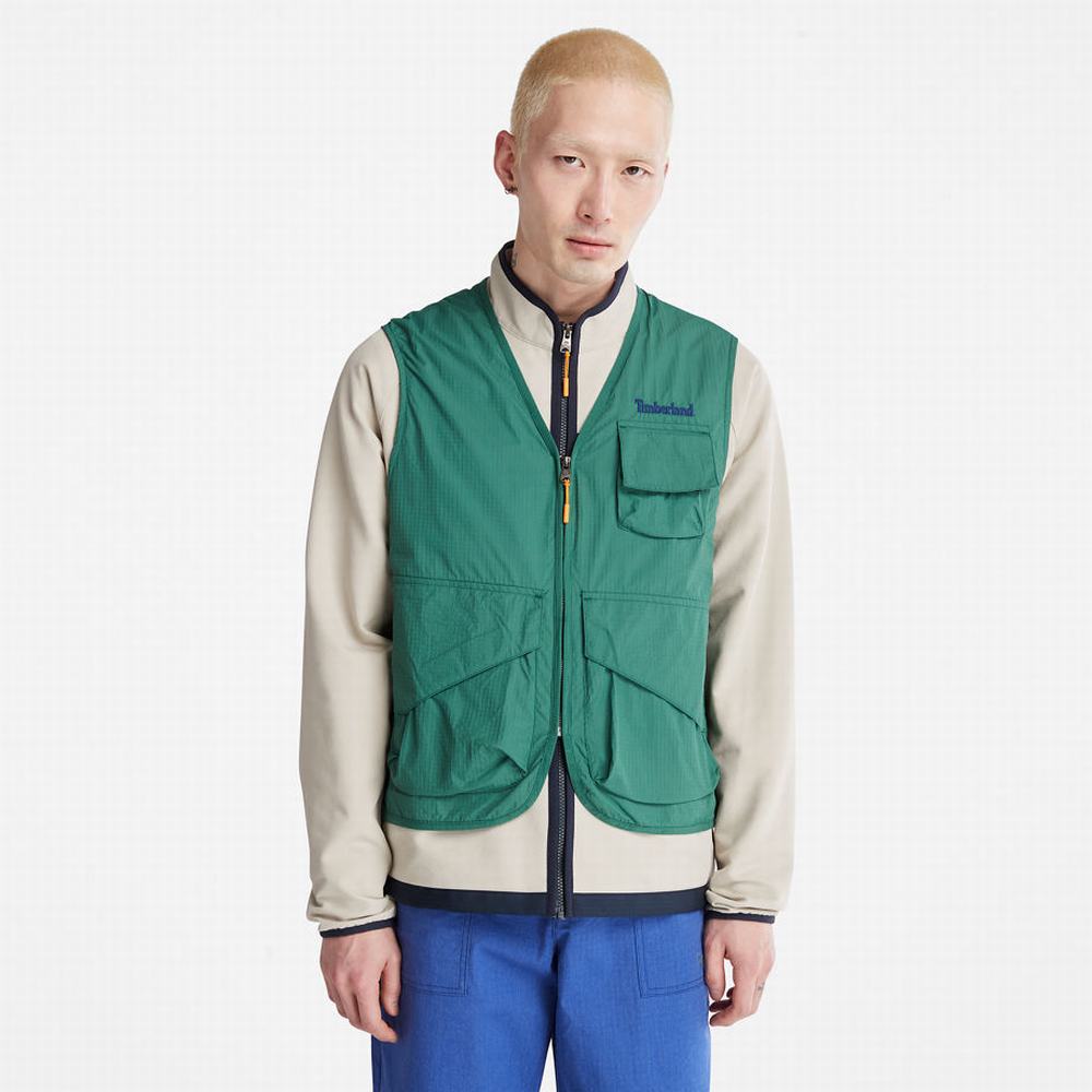 Pánské Vesty Timberland Outdoor Stow-and-Go Utility Zelene | TI19542-261