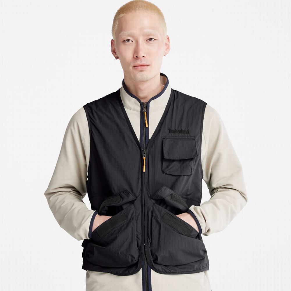 Pánské Vesty Timberland Outdoor Stow-and-Go Utility Černé | TI95078-072
