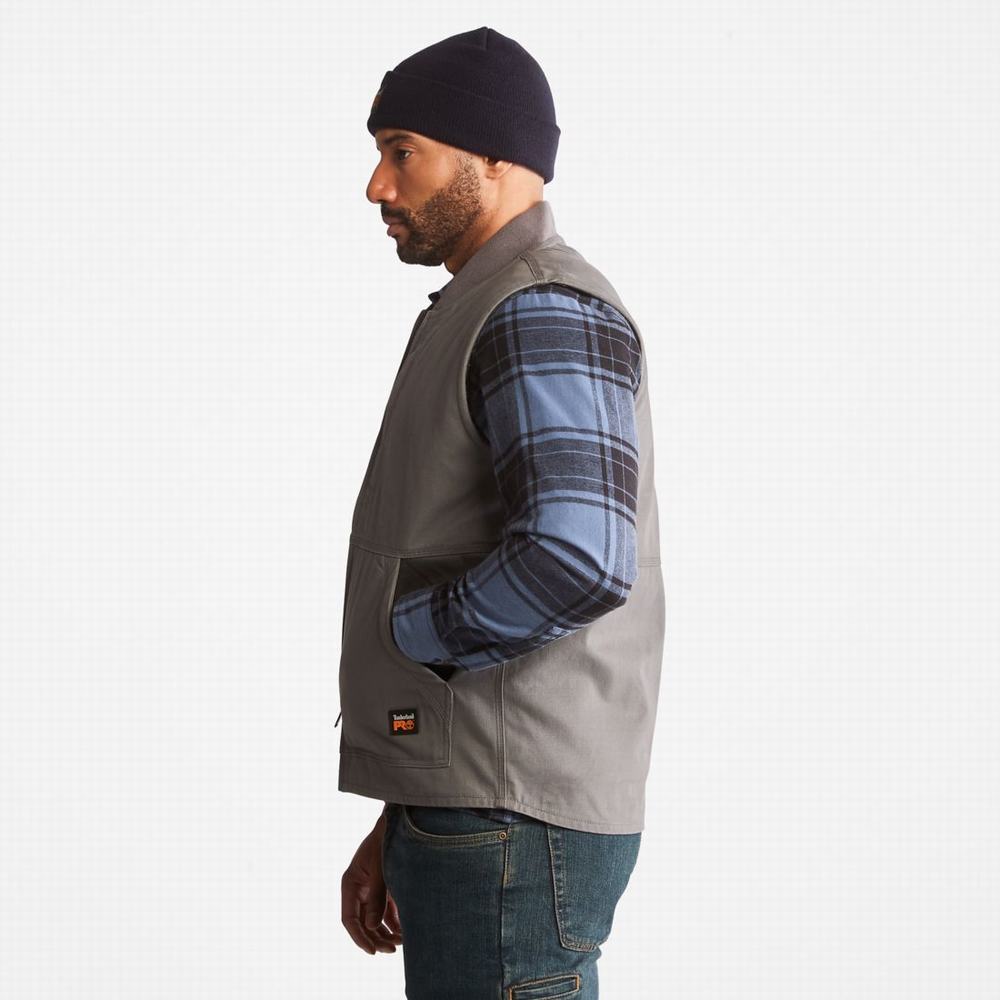 Pánské Vesty Timberland PRO® Gritman Podšité Platene Pewter | TI80752-263