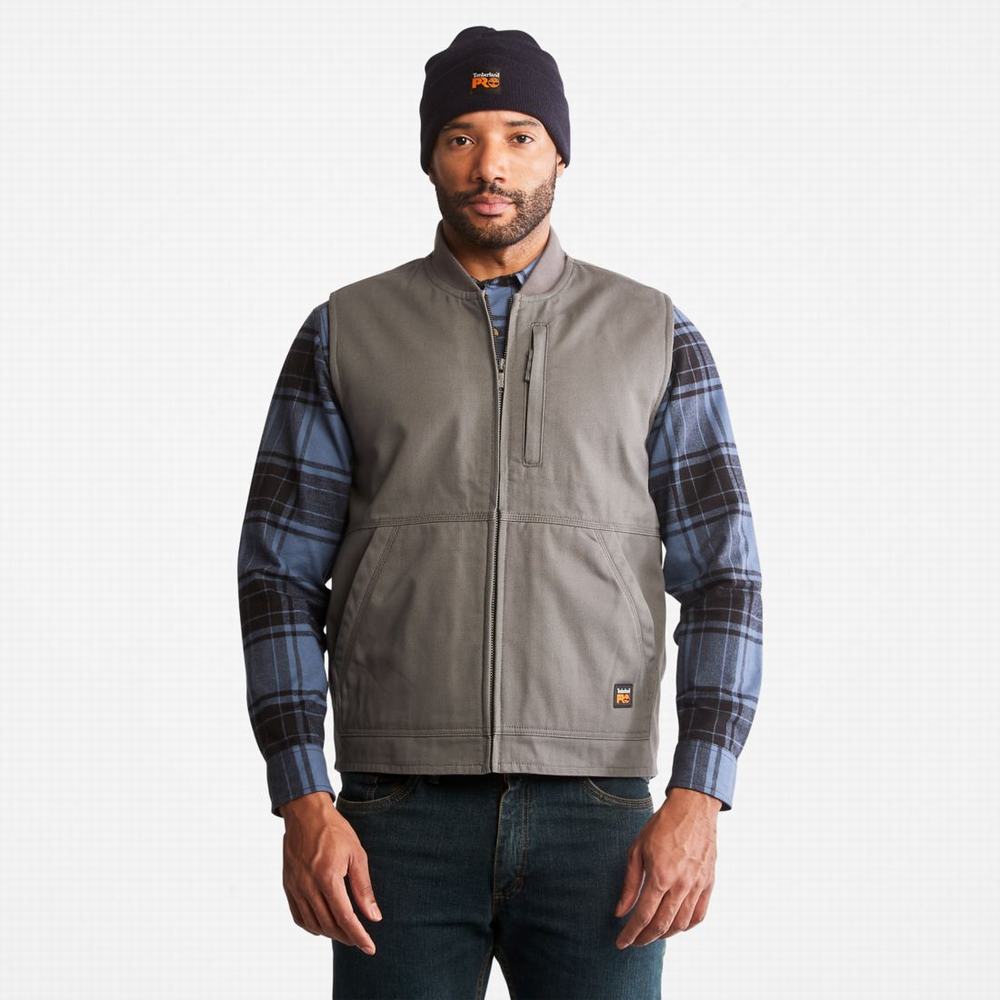 Pánské Vesty Timberland PRO® Gritman Podšité Platene Pewter | TI80752-263