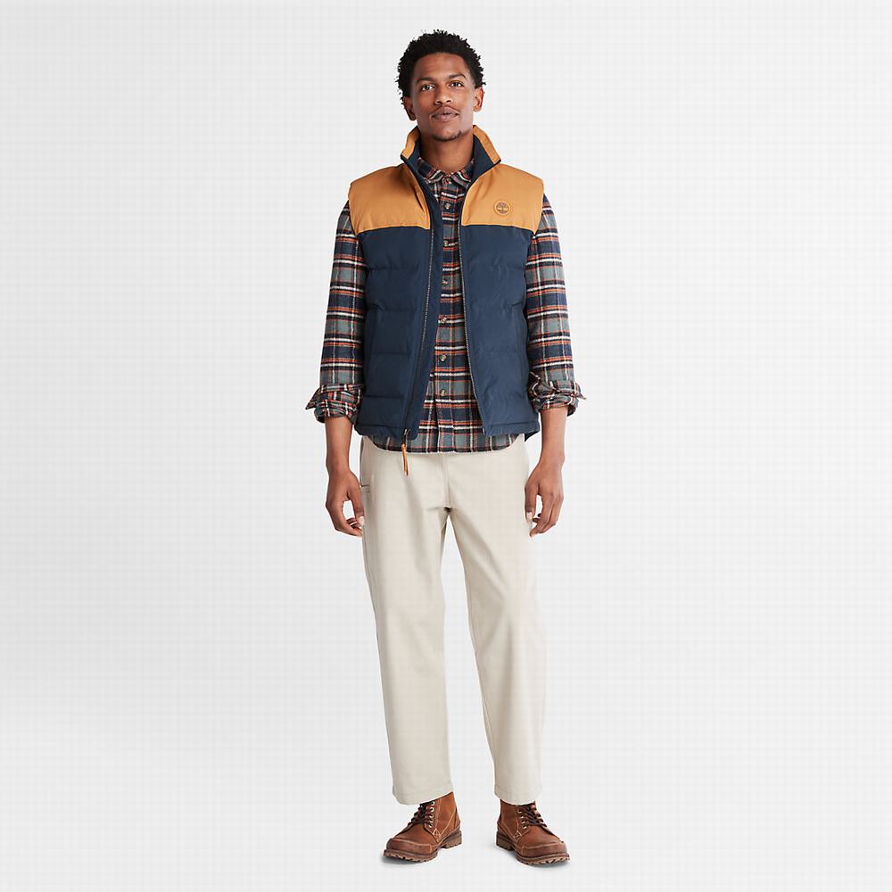 Pánské Vesty Timberland Welch Mountain Puffer Tmavě Blankyt | TI02317-583