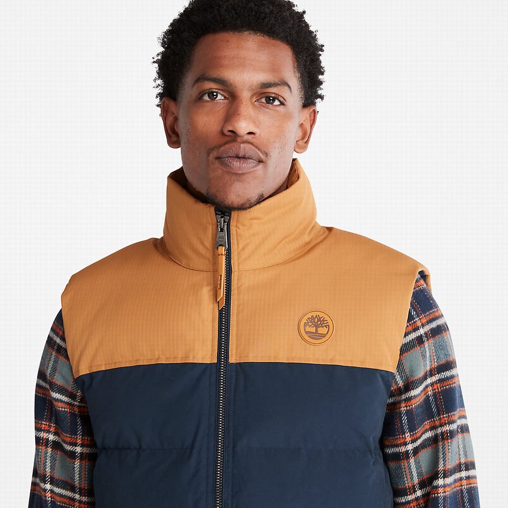 Pánské Vesty Timberland Welch Mountain Puffer Tmavě Blankyt | TI02317-583