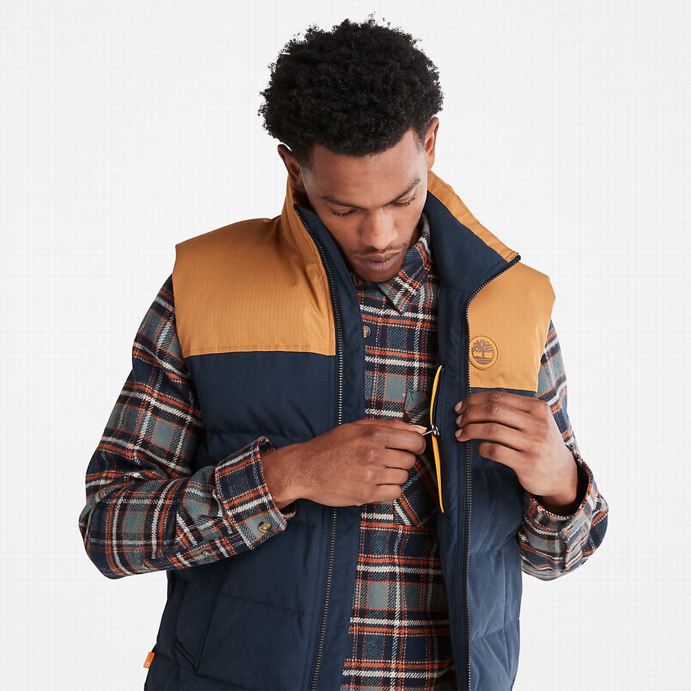 Pánské Vesty Timberland Welch Mountain Puffer Tmavě Blankyt | TI02317-583