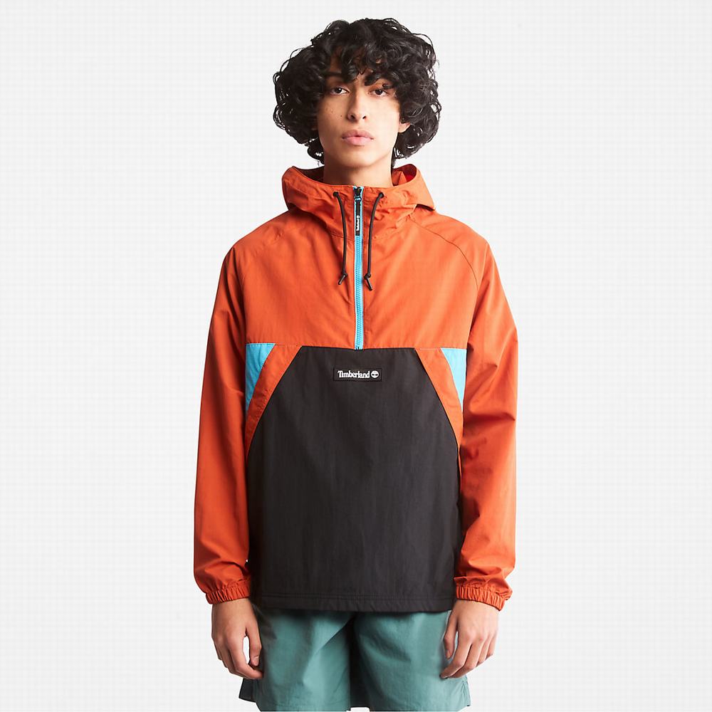 Pánské Větrovka Timberland DWR Zip-Neck Windbreaker Oranžové | TI53620-819