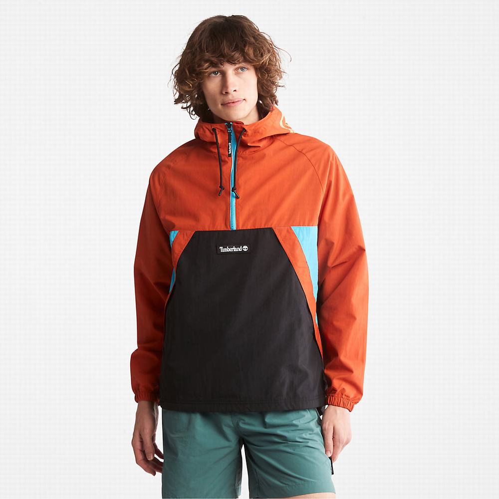 Pánské Větrovka Timberland DWR Zip-Neck Windbreaker Oranžové | TI53620-819