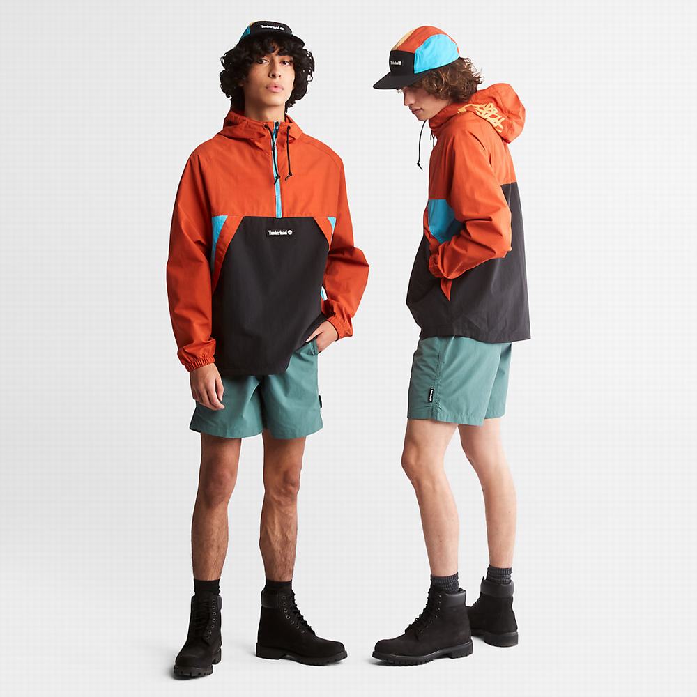 Pánské Větrovka Timberland DWR Zip-Neck Windbreaker Oranžové | TI53620-819