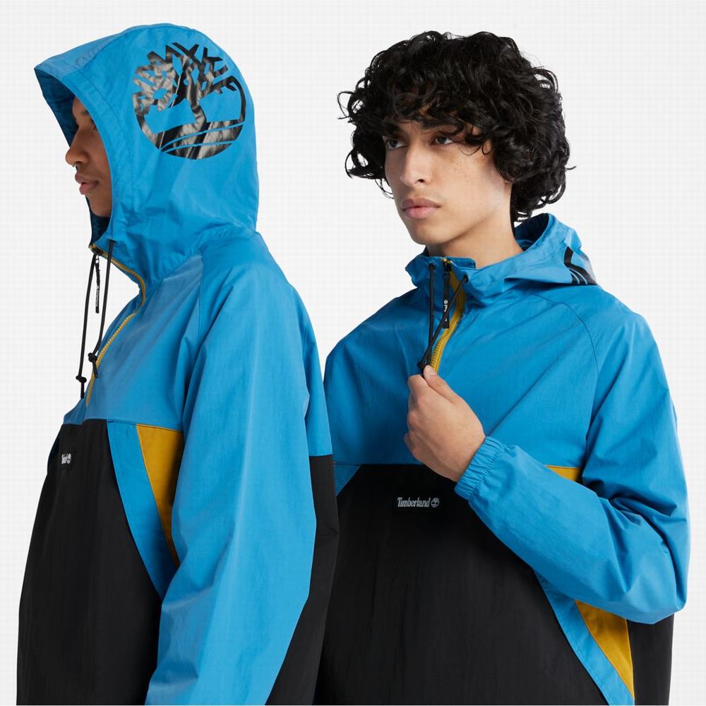 Pánské Větrovka Timberland Zip-Neck Windbreaker Světle Blankyt Černé | TI29568-503