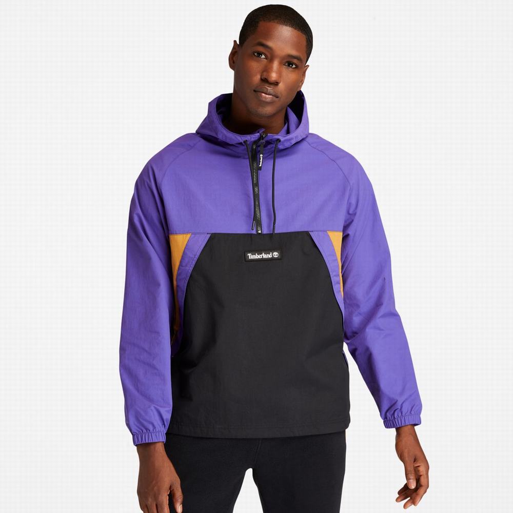 Pánské Větrovka Timberland Zip-Neck Windbreaker Tmavě Blankyt Černé | TI65792-429