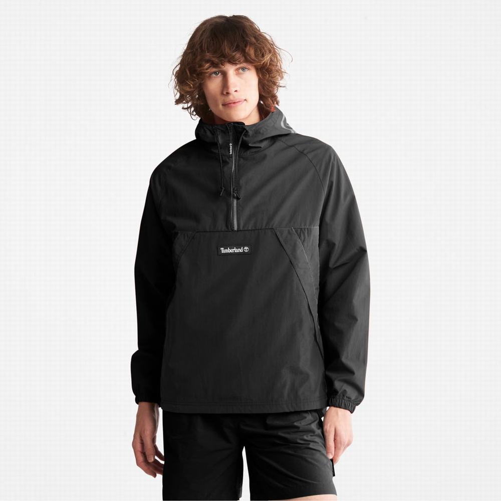 Pánské Větrovka Timberland Zip-Neck Windbreaker Černé Bílé | TI90123-267