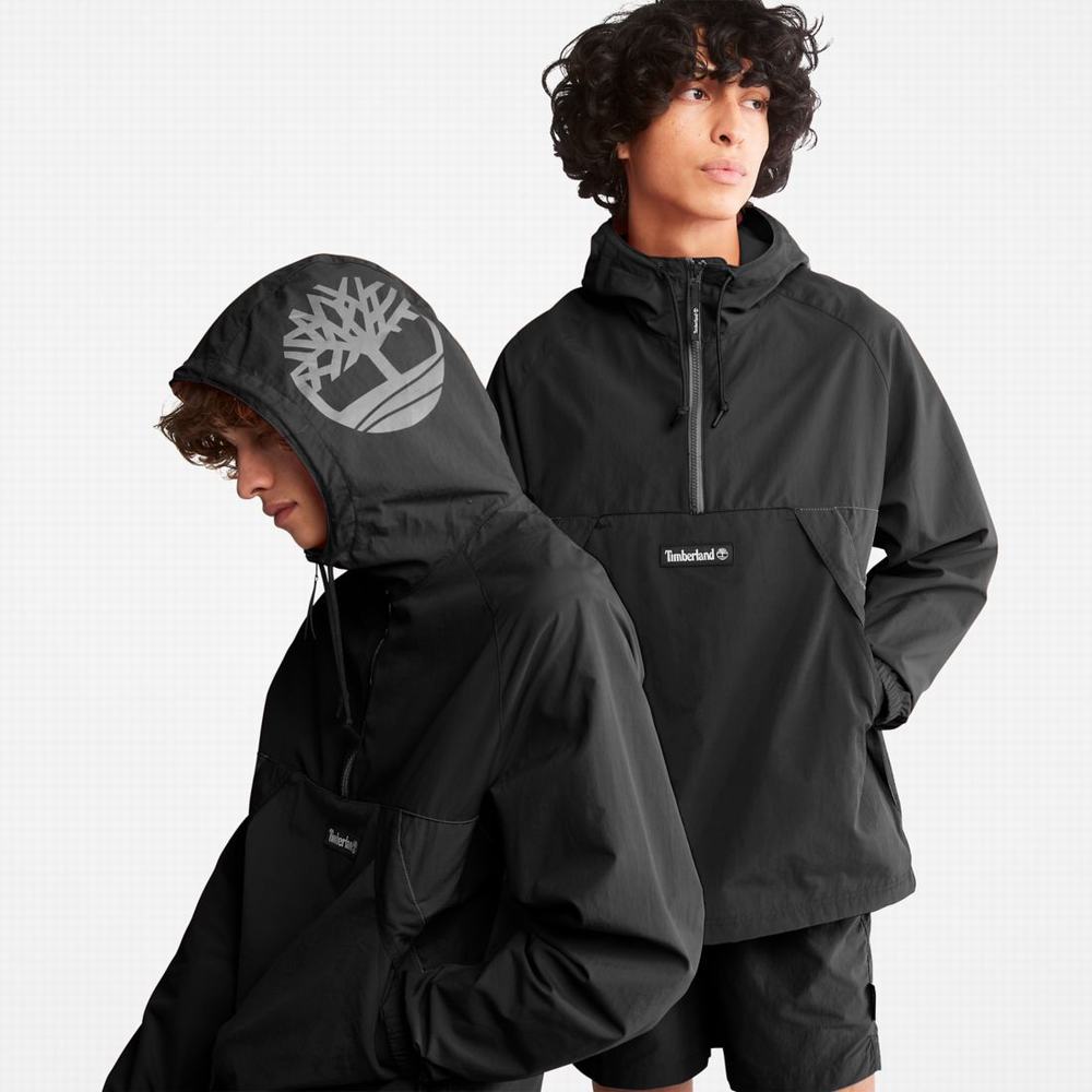 Pánské Větrovka Timberland Zip-Neck Windbreaker Černé Bílé | TI90123-267