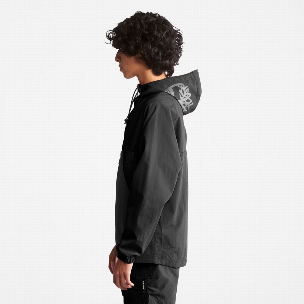 Pánské Větrovka Timberland Zip-Neck Windbreaker Černé Bílé | TI90123-267