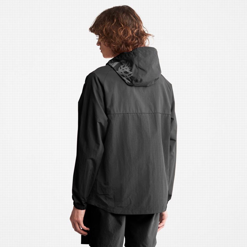 Pánské Větrovka Timberland Zip-Neck Windbreaker Černé Bílé | TI90123-267