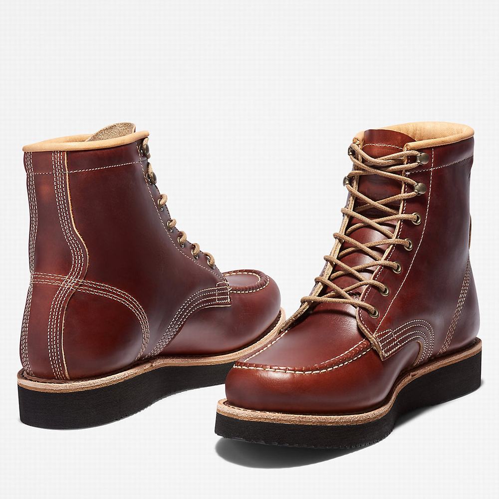 Pánské Zimní Boty Timberland American Craft Moc-toe Tmavě Hnědé | TI26395-310
