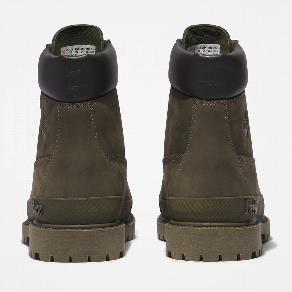 Pánské Zimní Boty Timberland Bee Line x Timberland® 6 Inch Rubber Špicí Tmavě Zelene | TI75308-538