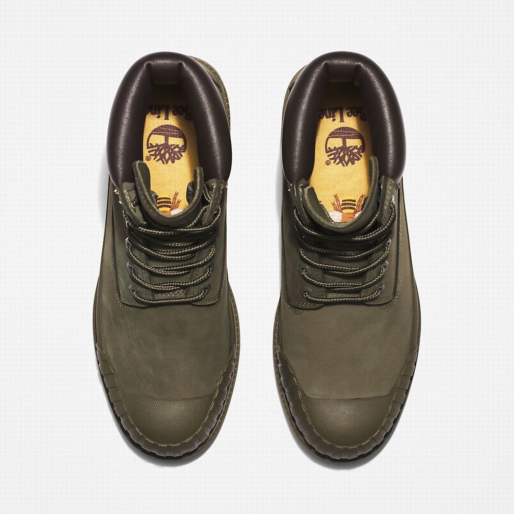 Pánské Zimní Boty Timberland Bee Line x Timberland® 6 Inch Rubber Špicí Tmavě Zelene | TI91576-087