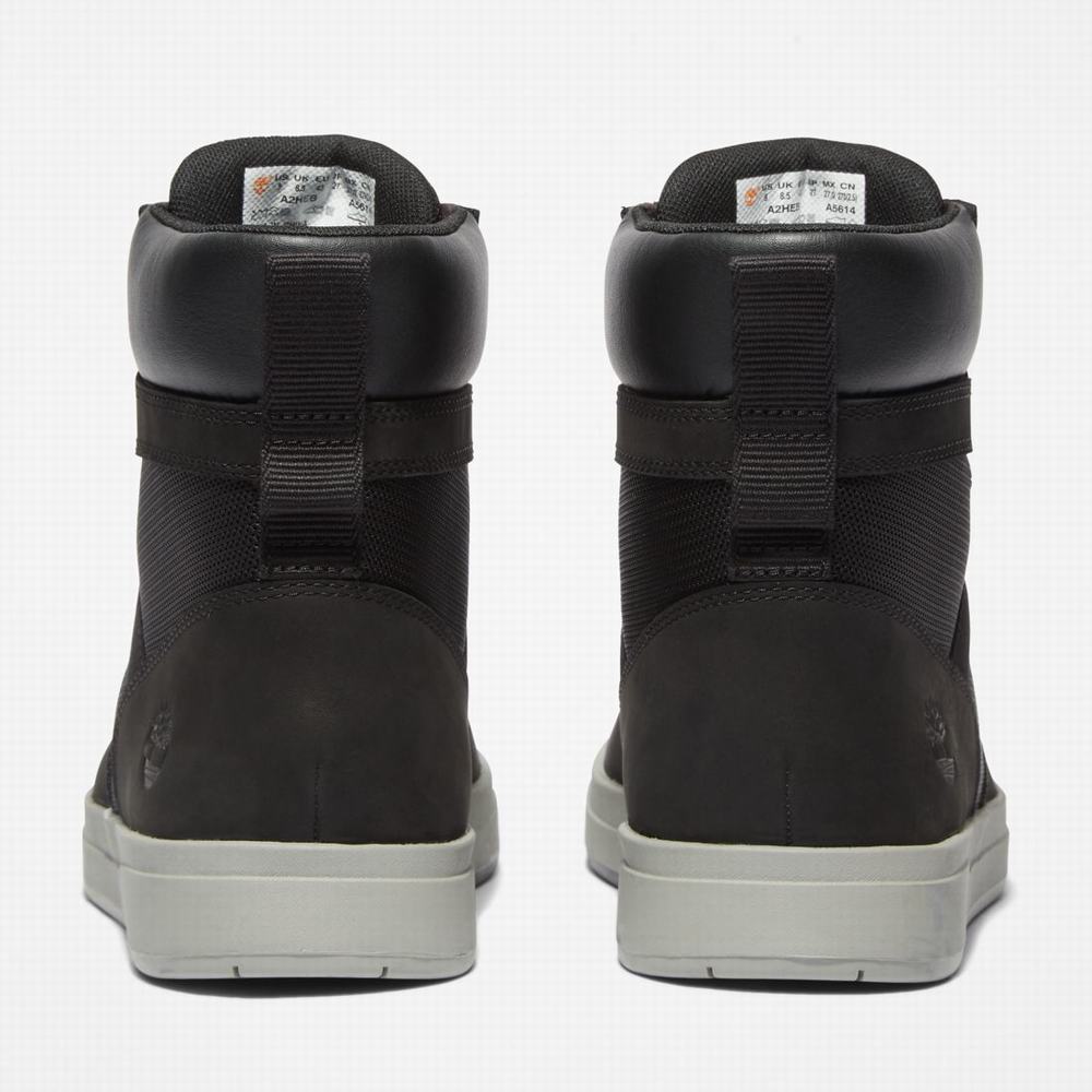 Pánské Zimní Boty Timberland Davis Square Černé | TI80973-946