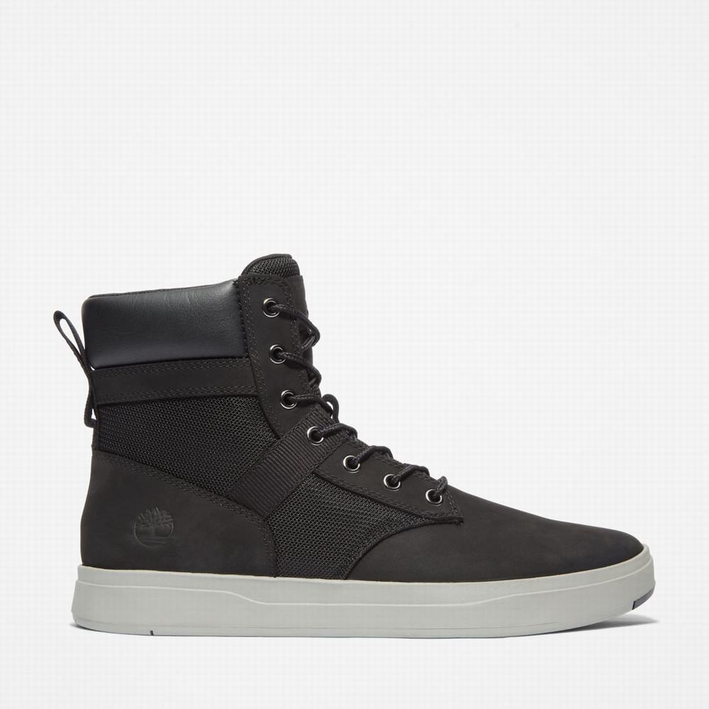 Pánské Zimní Boty Timberland Davis Square Černé | TI80973-946