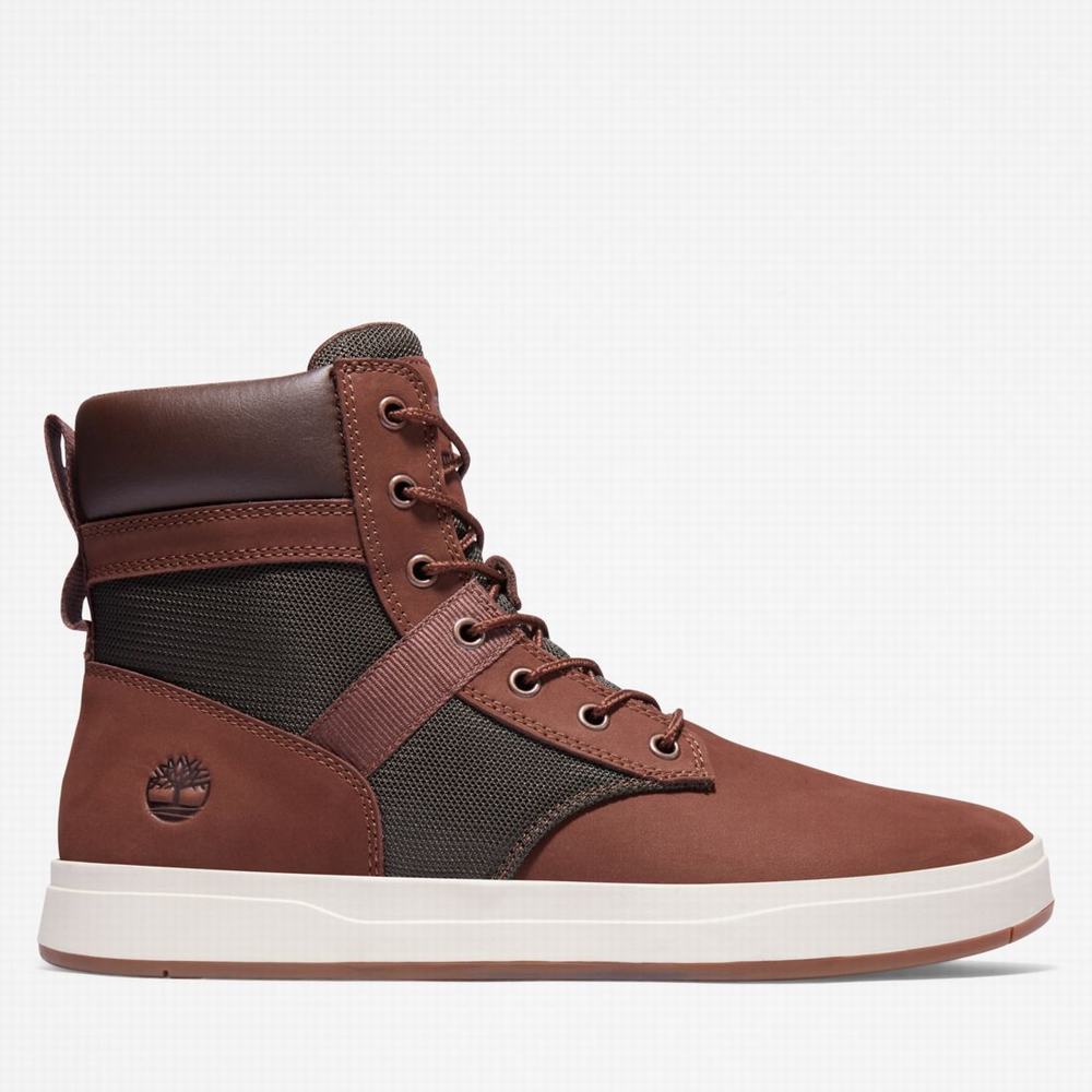 Pánské Zimní Boty Timberland Davis Square Tmavě Hnědé | TI91724-408
