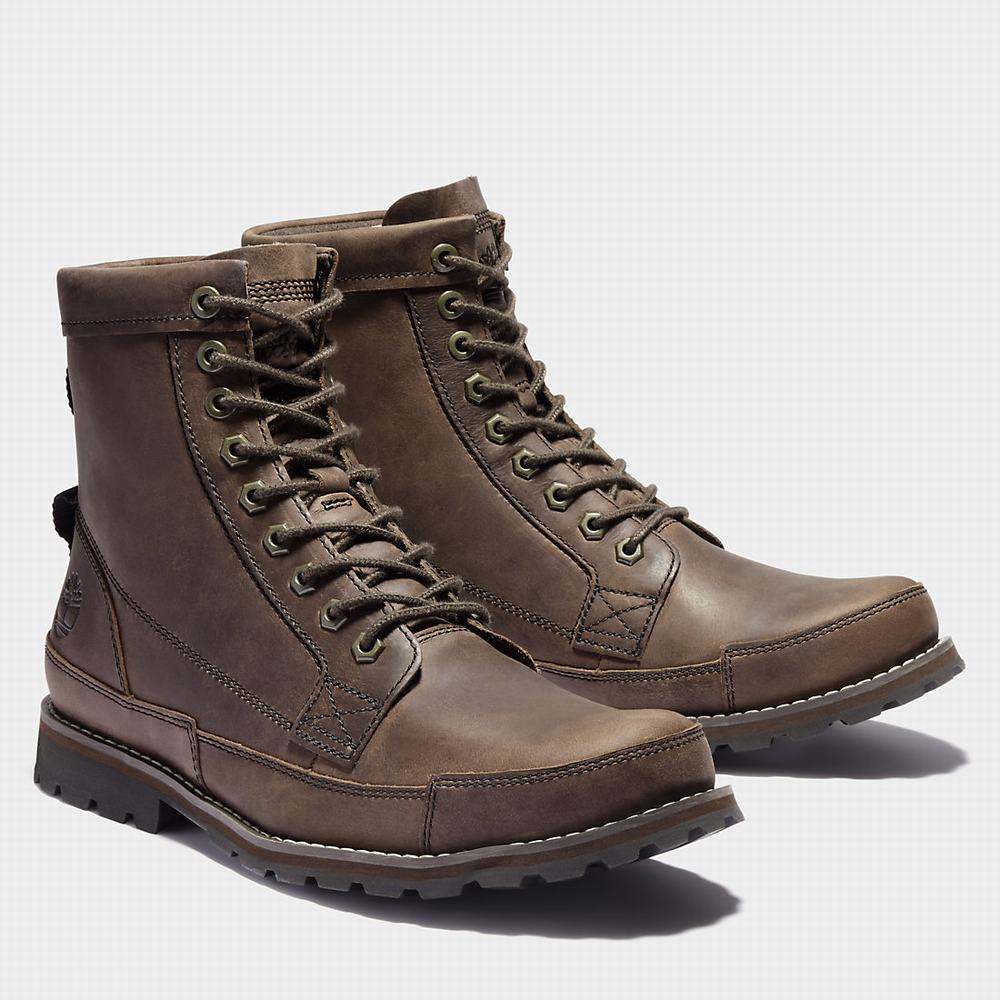 Pánské Zimní Boty Timberland Earthkeepers 6 Inch Tmavě Hnědé | TI67423-501