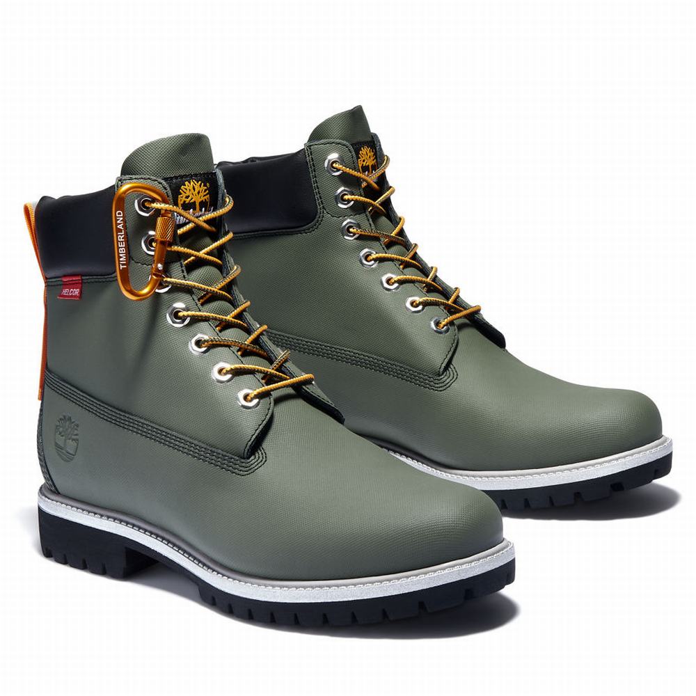 Pánské Zimní Boty Timberland Heritage 6 Inch Waterproof Zelene | TI13702-129
