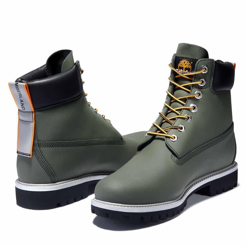 Pánské Zimní Boty Timberland Heritage 6 Inch Waterproof Zelene | TI13702-129