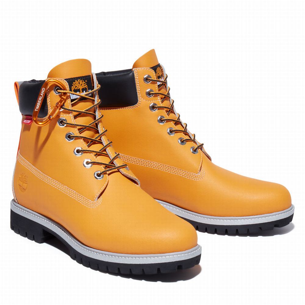 Pánské Zimní Boty Timberland Heritage 6 Inch Waterproof Oranžové | TI18246-076
