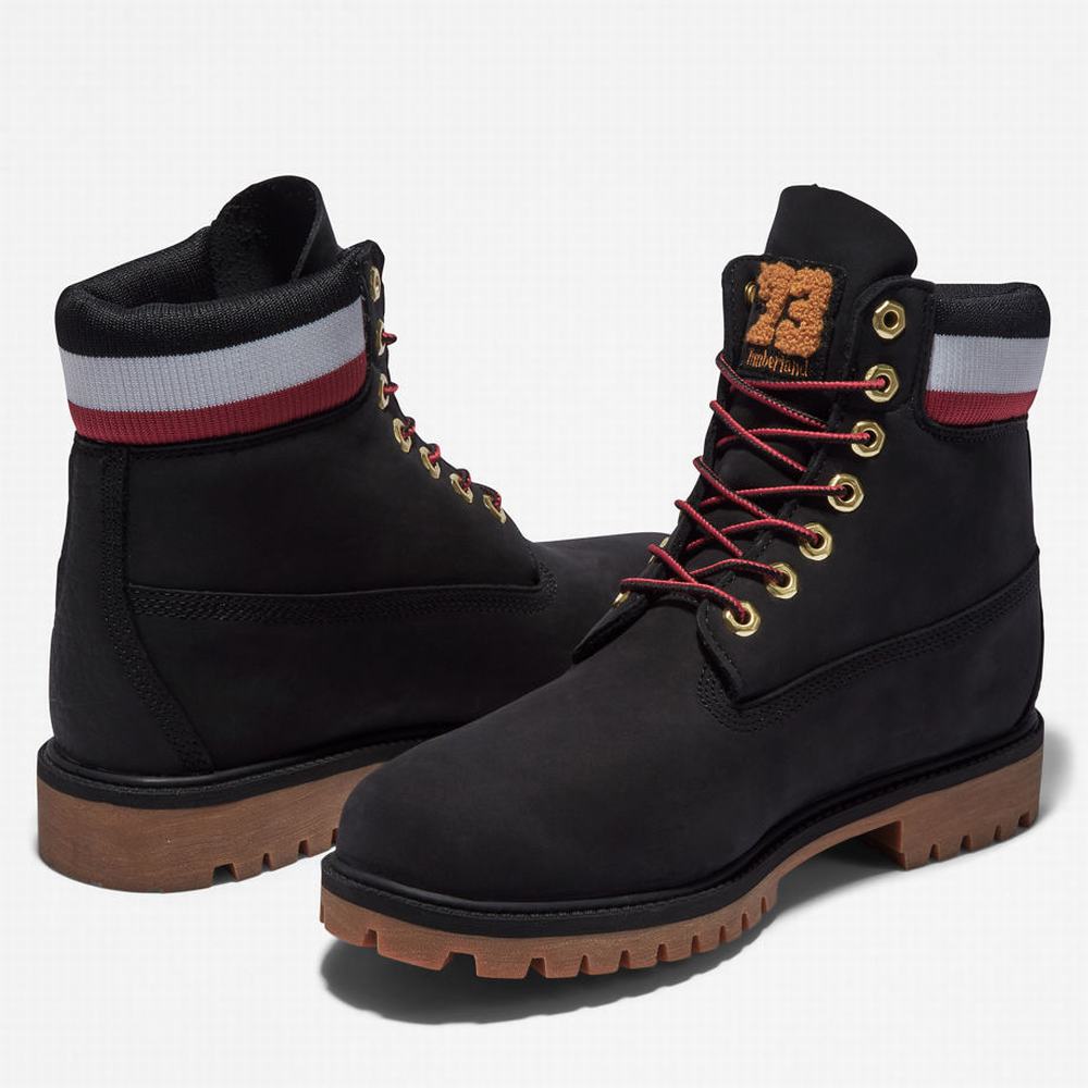 Pánské Zimní Boty Timberland Heritage 6 Inch Winter Černé | TI54016-179