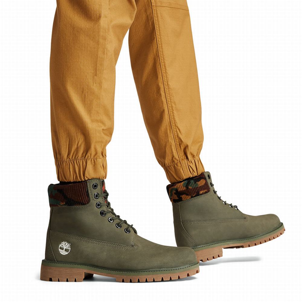 Pánské Zimní Boty Timberland Heritage 6 Inch Winter Zelene | TI61504-162