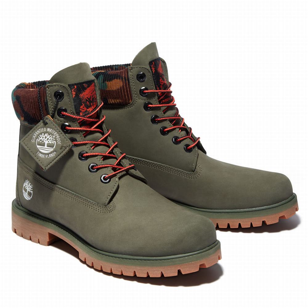 Pánské Zimní Boty Timberland Heritage 6 Inch Winter Zelene | TI61504-162