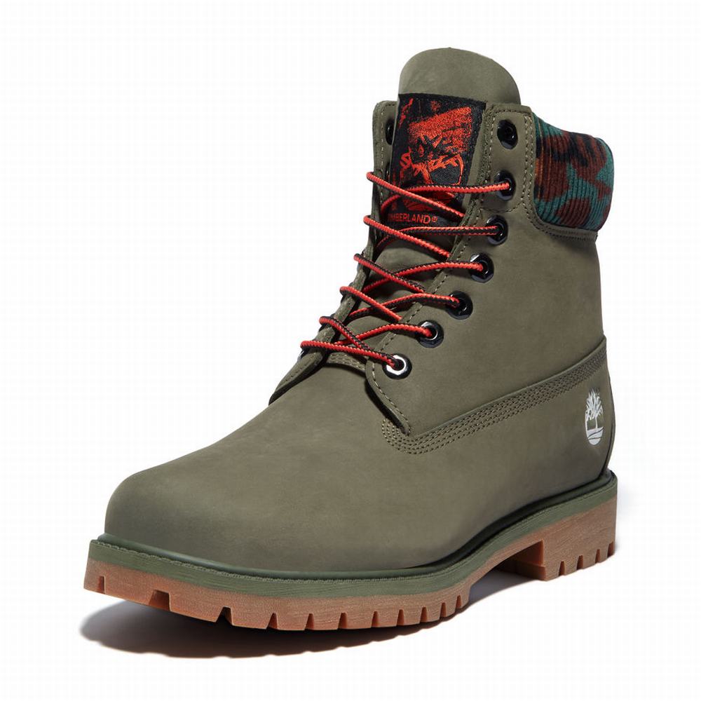 Pánské Zimní Boty Timberland Heritage 6 Inch Winter Zelene | TI61504-162