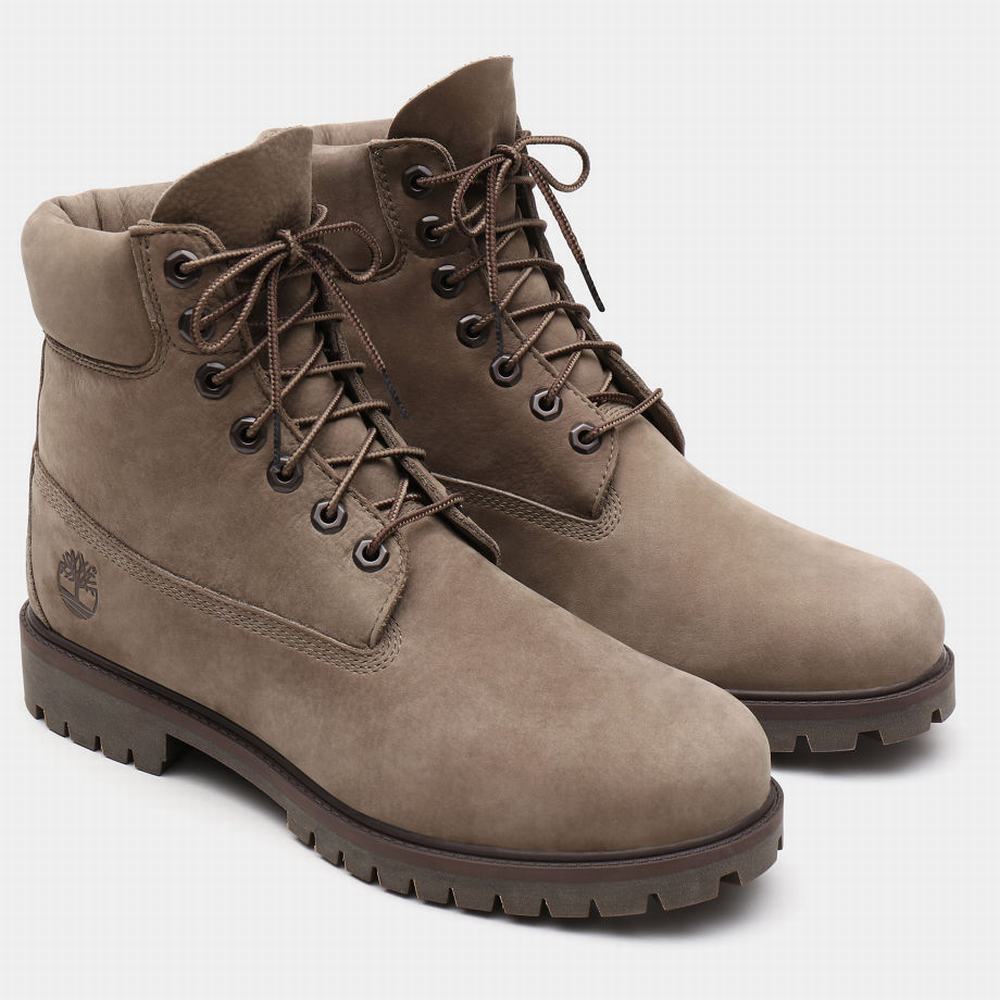 Pánské Zimní Boty Timberland Premium 6 Inch Heritage Béžový | TI12849-916