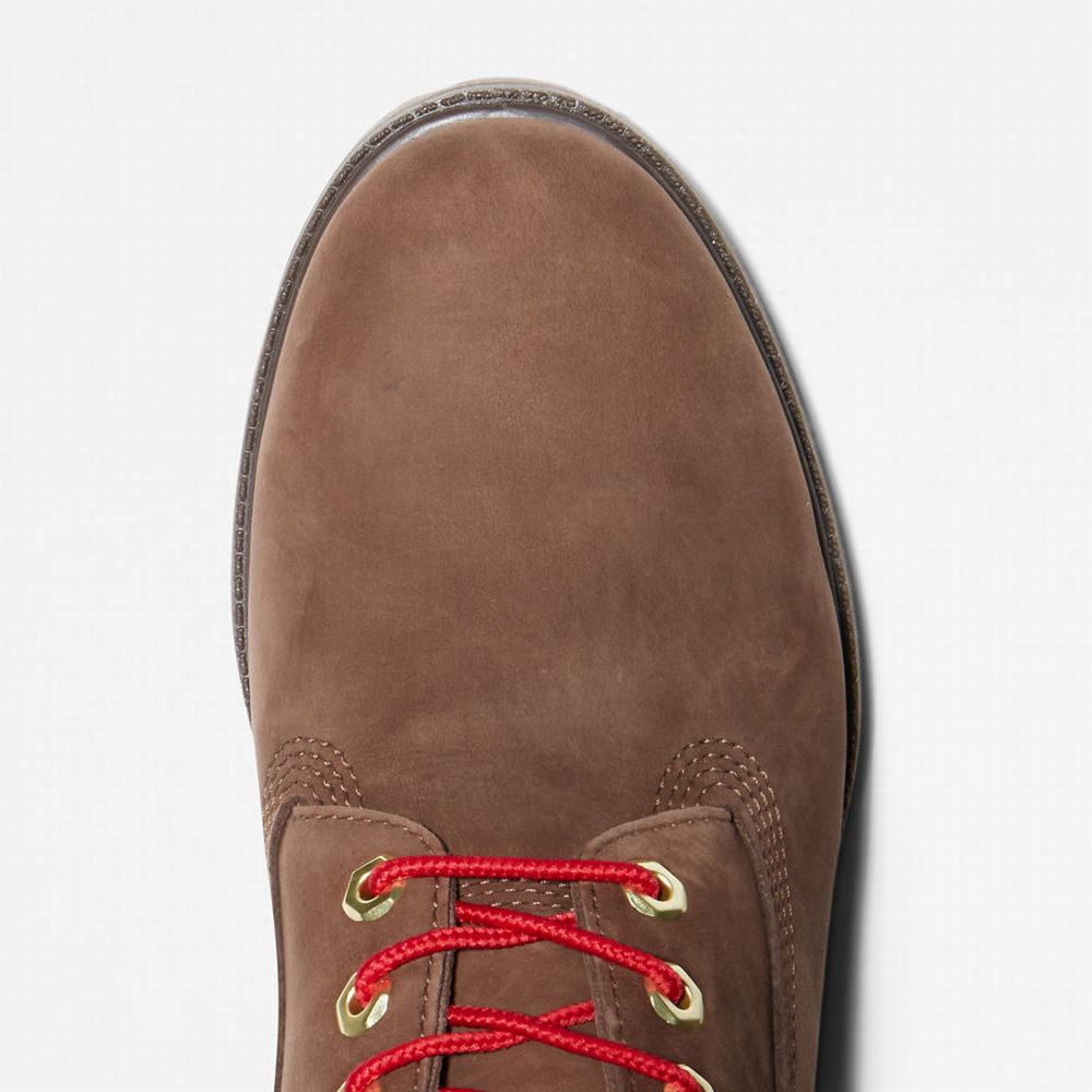 Pánské Zimní Boty Timberland Premium 6 Inch Lux Leather Hnědé | TI75826-281