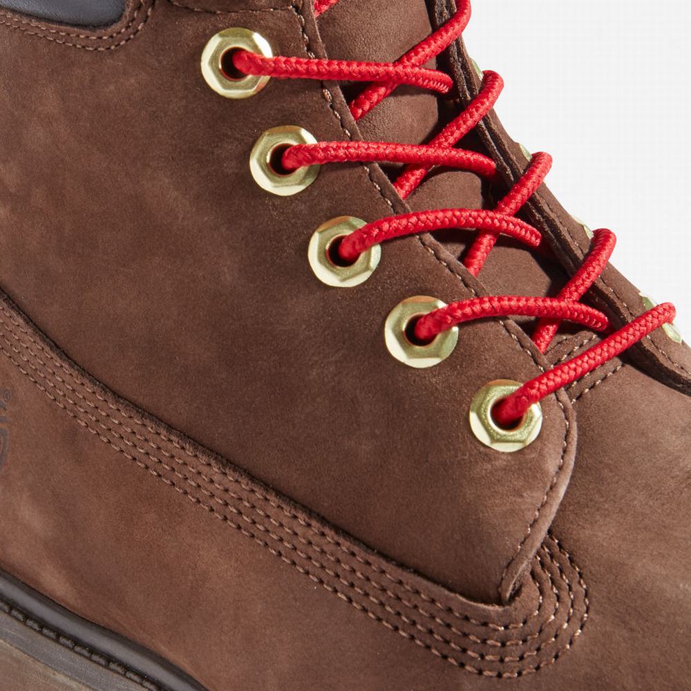 Pánské Zimní Boty Timberland Premium 6 Inch Lux Leather Hnědé | TI75826-281