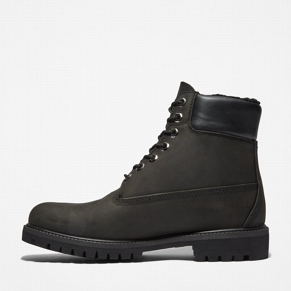 Pánské Zimní Boty Timberland Premium Warm-lined 6 Inch Černé | TI50832-849