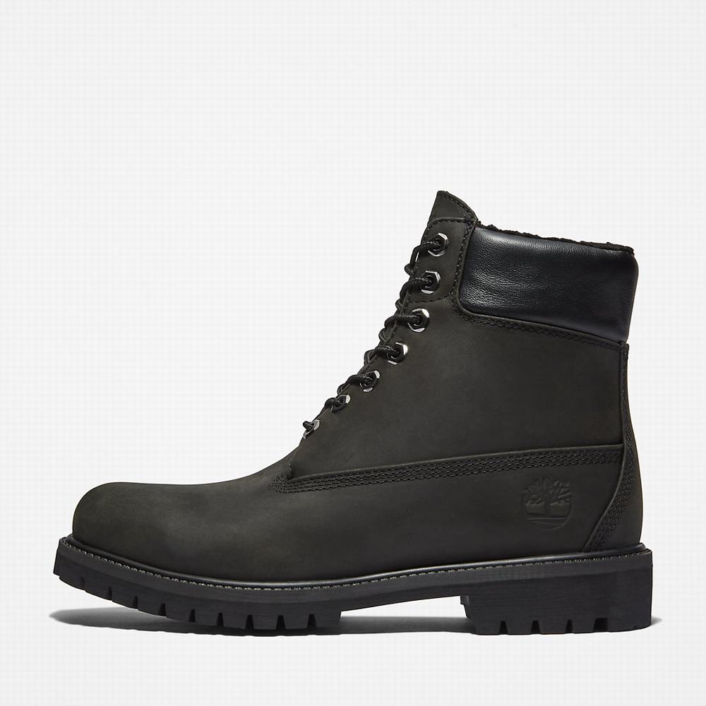 Pánské Zimní Boty Timberland Premium Warm-lined 6 Inch Černé | TI50832-849