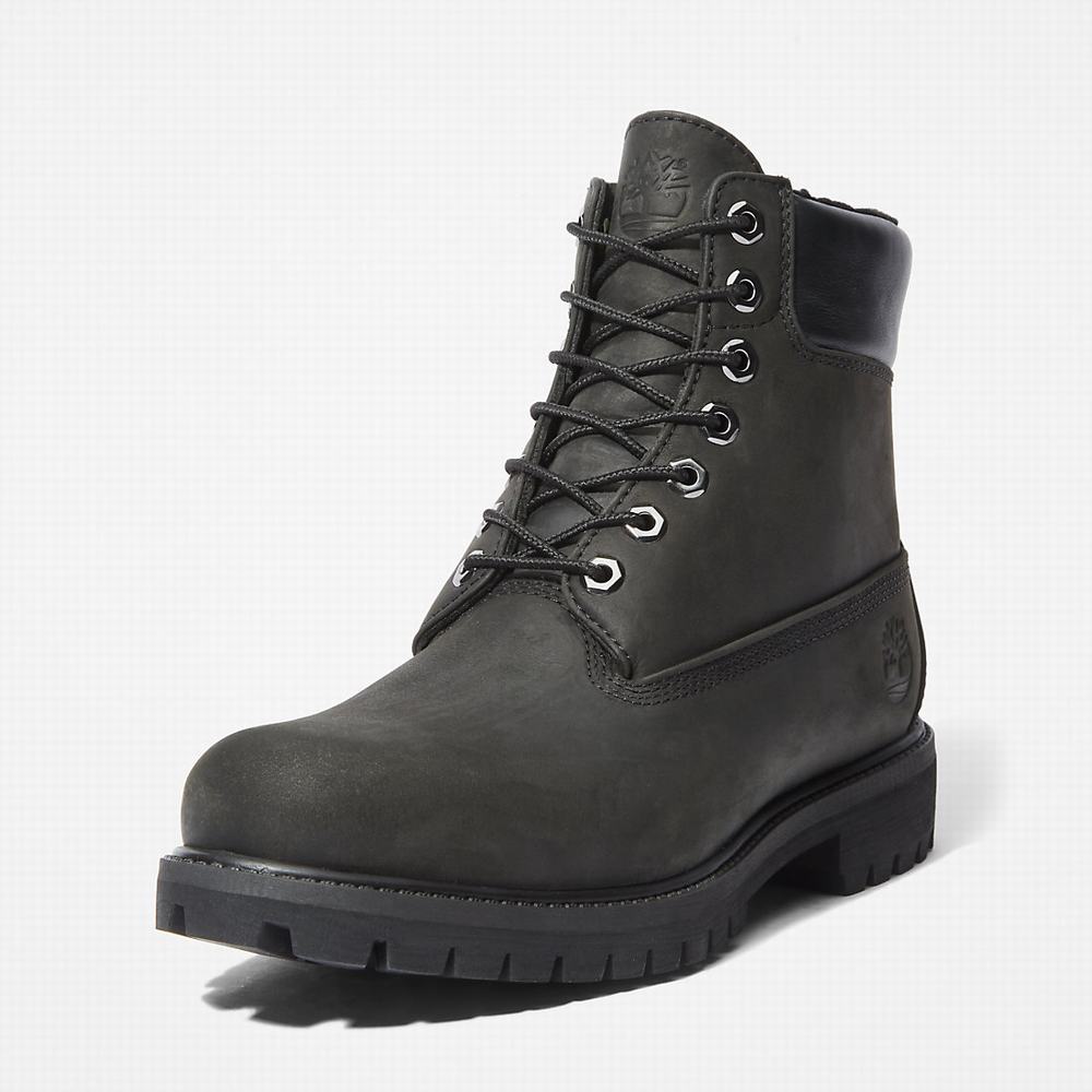 Pánské Zimní Boty Timberland Premium Warm-lined 6 Inch Černé | TI50832-849
