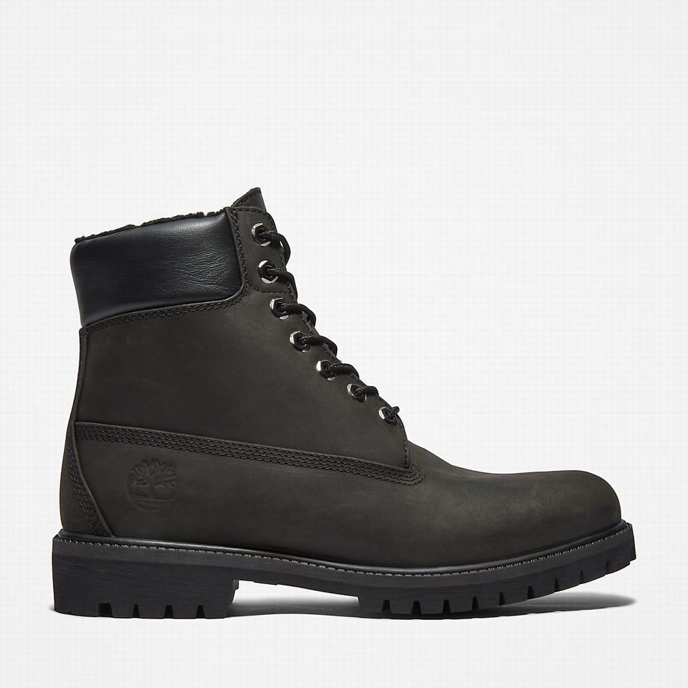 Pánské Zimní Boty Timberland Premium Warm-lined 6 Inch Černé | TI50832-849