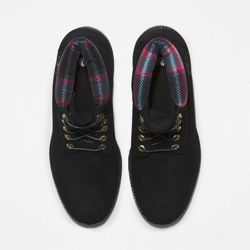 Pánské Zimní Boty Timberland Premium® 6 Inch Černé Růžové | TI87963-264