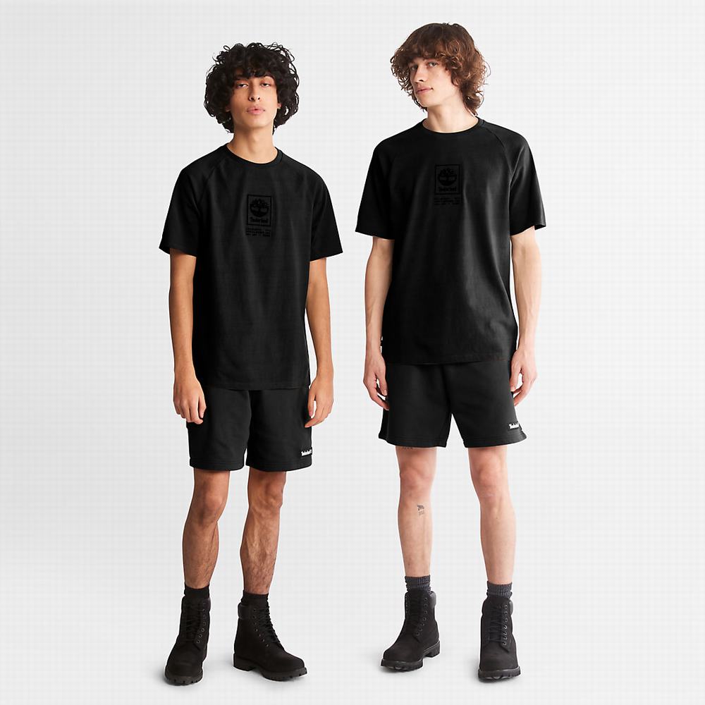 Pánské Šortky Timberland All Gender Sweatshorts Černé | TI03742-769