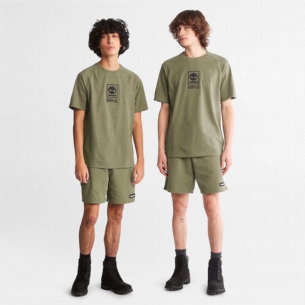 Pánské Šortky Timberland All Gender Sweatshorts Zelene | TI32570-693