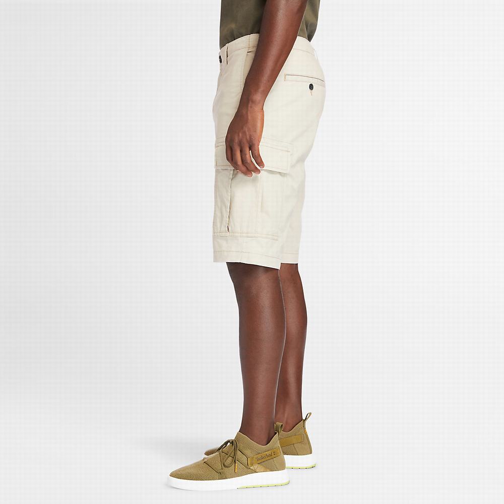 Pánské Šortky Timberland Poplin Cargo Béžový | TI83709-416