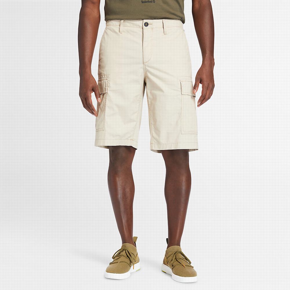Pánské Šortky Timberland Poplin Cargo Béžový | TI83709-416