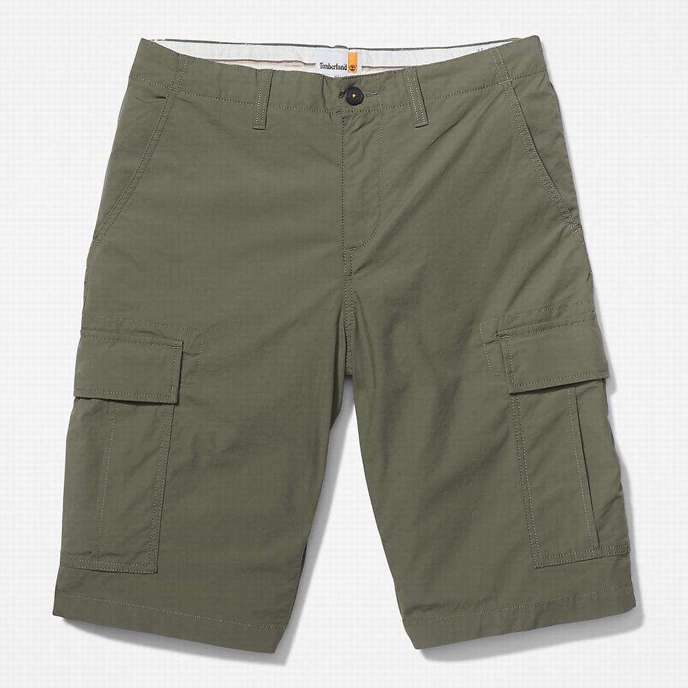 Pánské Šortky Timberland Poplin Cargo Tmavě Zelene | TI19048-902